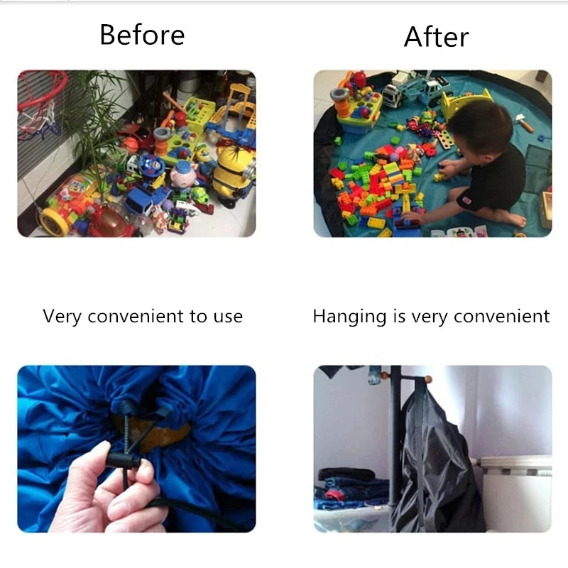 Toy Storage Play Mat Organizer