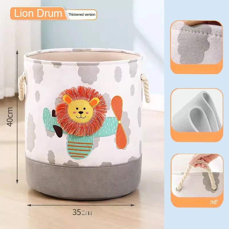 Cute Animal Linen Storage Baskets for Kids