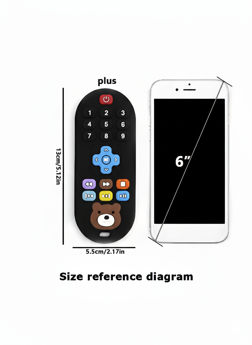 Silicone Baby Teething Remote | Fun Learning Toy for Infants