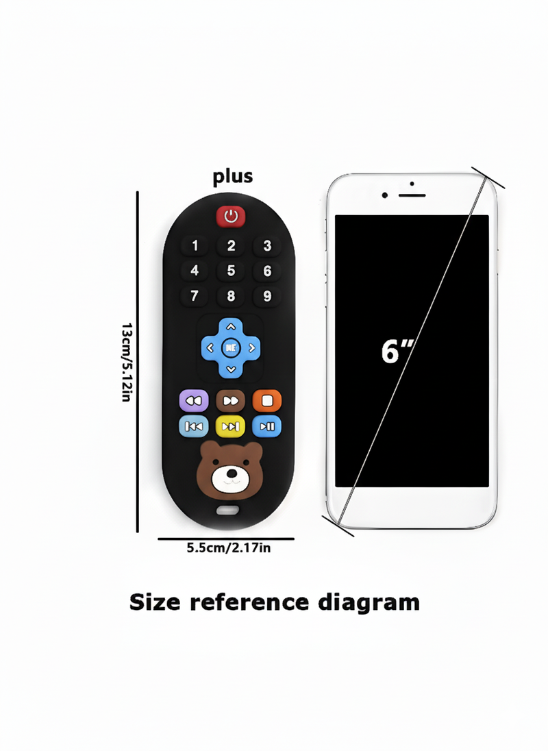 Silicone Baby Teething Remote | Fun Learning Toy for Infants