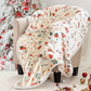 Christmas Flannel Blanket Soft Cozy Holiday Throw