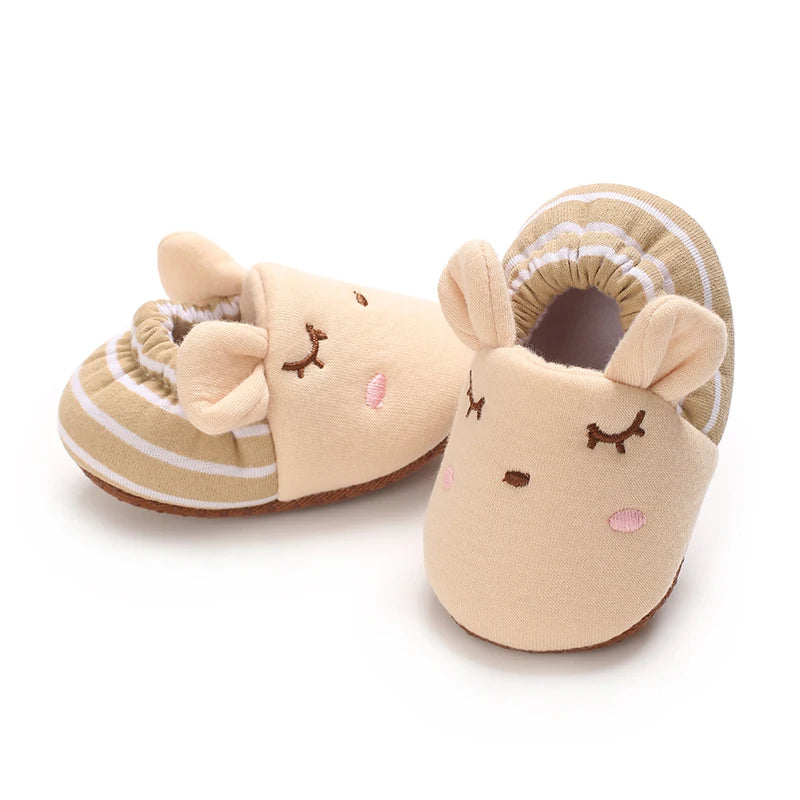 TinyPaws Animal Baby Crib Shoes | Soft Sole Non-Slip Newborn Booties 0-18M