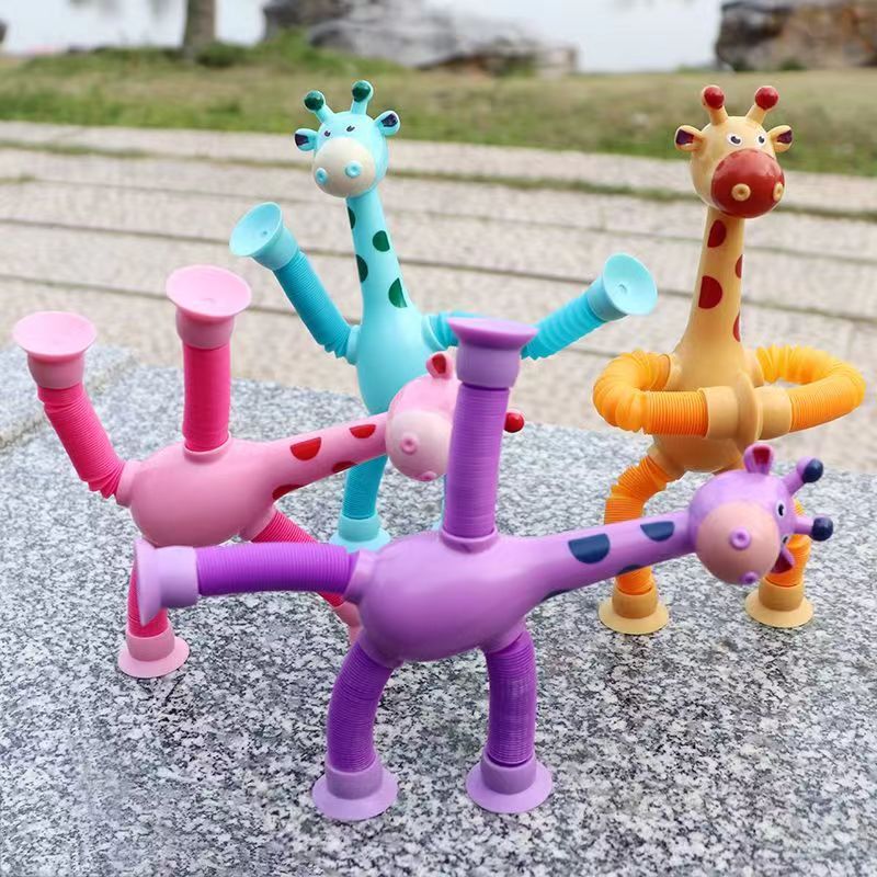Giraffe Pop Tubes Toy