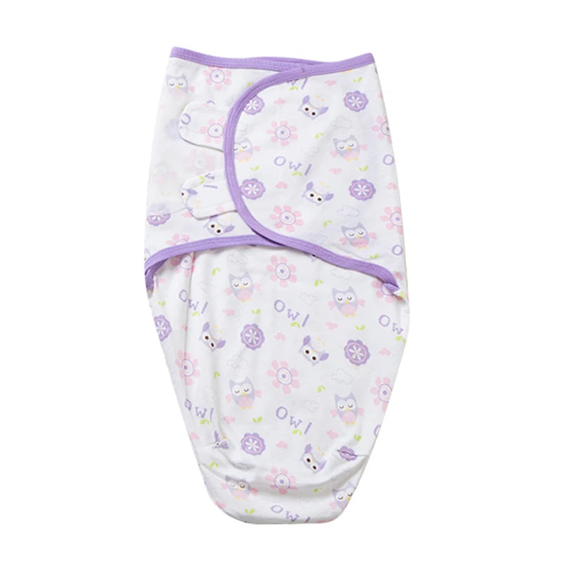 100% Cotton Newborn Swaddle Wrap for Calm, Cozy Sleep
