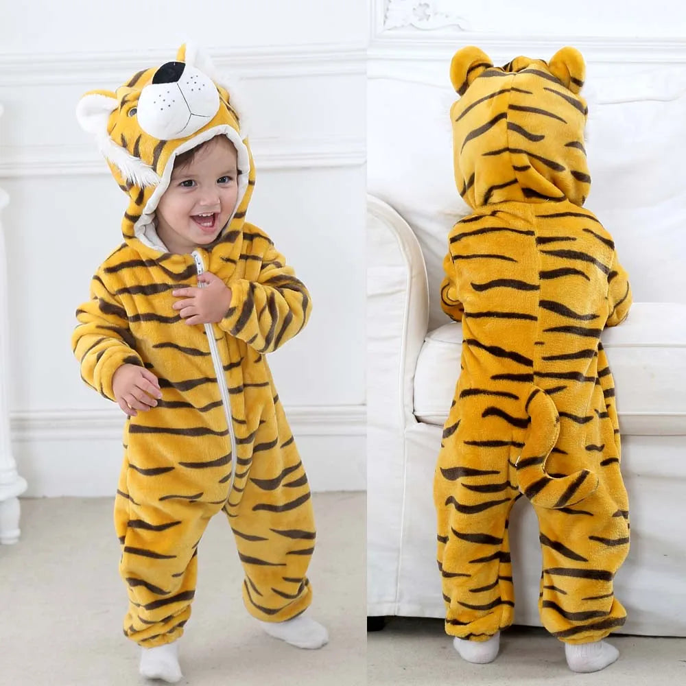 Kids Animal Onesie Pyjamas for Warm Winter Nights & Cozy Playtime