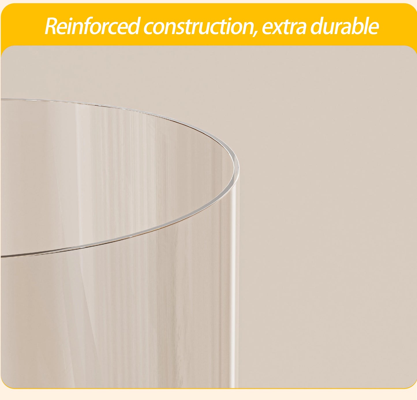 Transparent Plush Toy Storage Tower with Zipper Cover