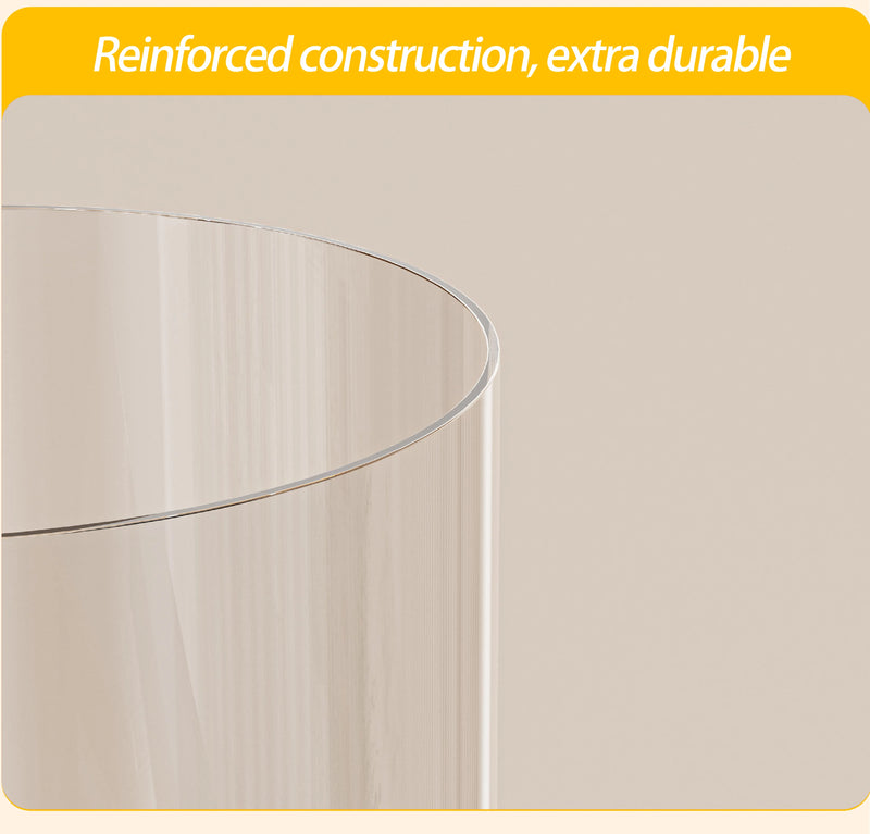 Transparent Plush Toy Storage Tower with Zipper Cover