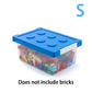 Colorful Stackable Building Block Storage Boxes