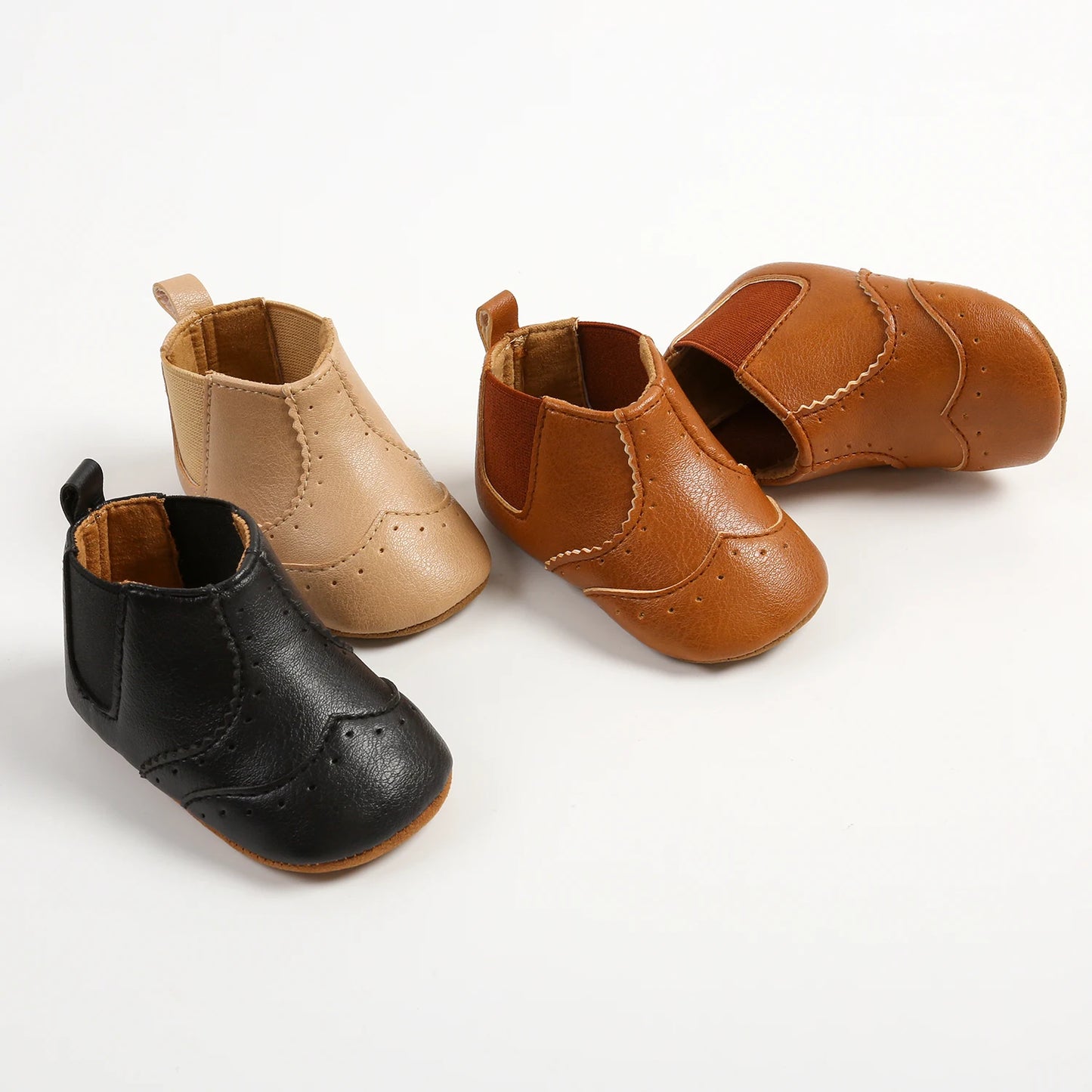 LittleStep Vintage Baby Booties | Warm Anti-Slip Soft Sole Infant Shoes 0-18M