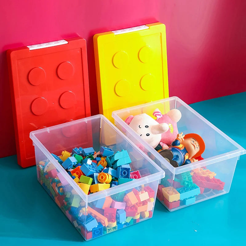 Colorful Stackable Building Block Storage Boxes