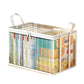 Clear Book Storage Box with Handles