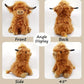 Highland Cow Plush Toy - 25cm Soft Stuffed Farm Animal for Kids