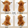 Highland Cow Plush Toy - 25cm Soft Stuffed Farm Animal for Kids