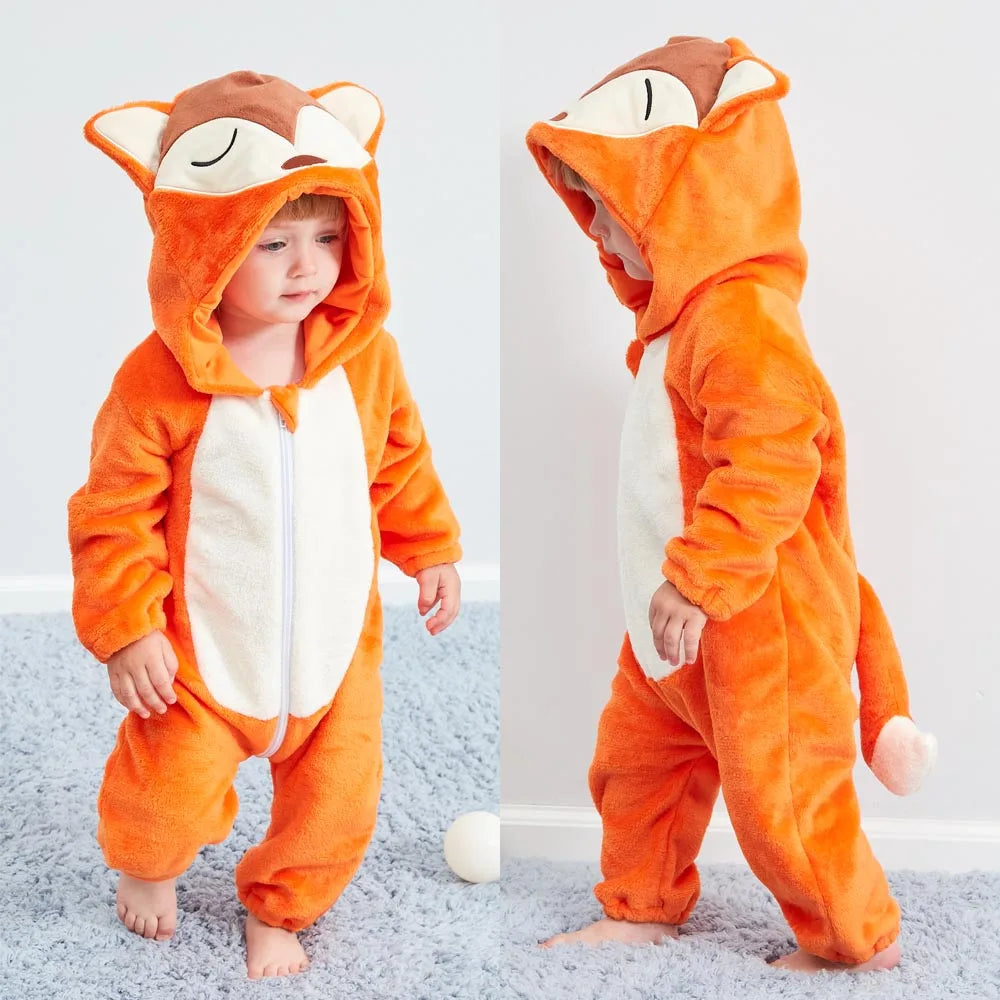 Kids Animal Onesie Pyjamas for Warm Winter Nights & Cozy Playtime