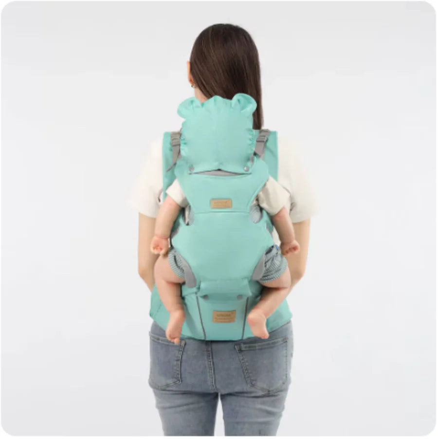 Baby Hipseat Carrier with Hood – Adjustable Infant & Toddler Support