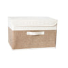 Fabric Organizer Bin with Lid for Home Storage