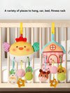 Hanging Baby Crib Toy Plush Bedbell with Pull String and Rattles