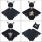 Baby Bat Romper Costume - Black Halloween Jumpsuit with Wing Sleeves