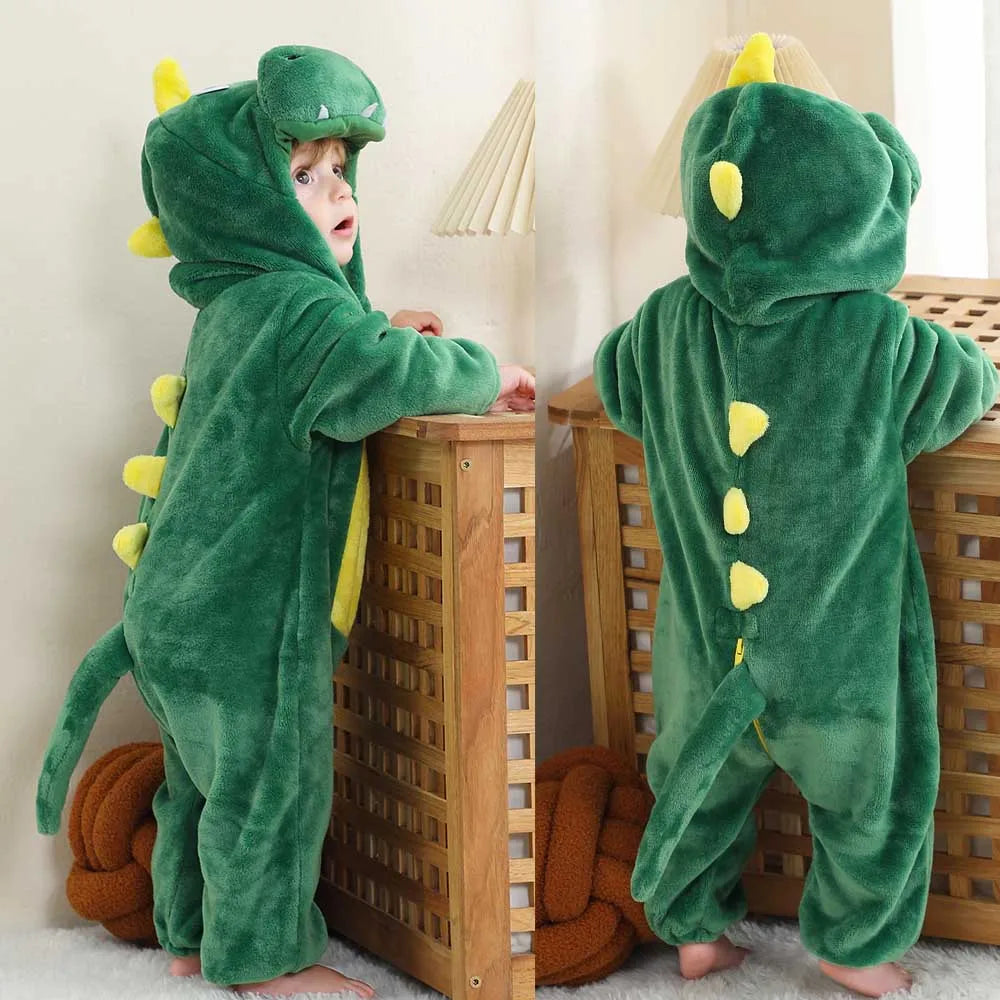 Kids Animal Onesie Pyjamas for Warm Winter Nights & Cozy Playtime