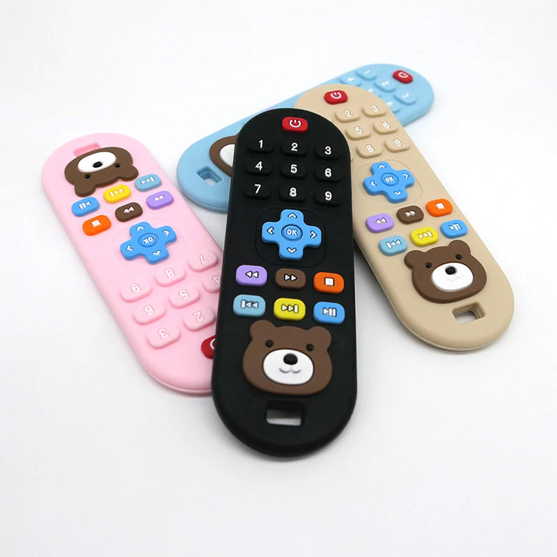 Silicone Baby Teething Remote | Fun Learning Toy for Infants
