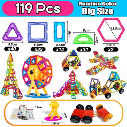 Magnetic Building Blocks Set for Kids | Creative Construction Toy
