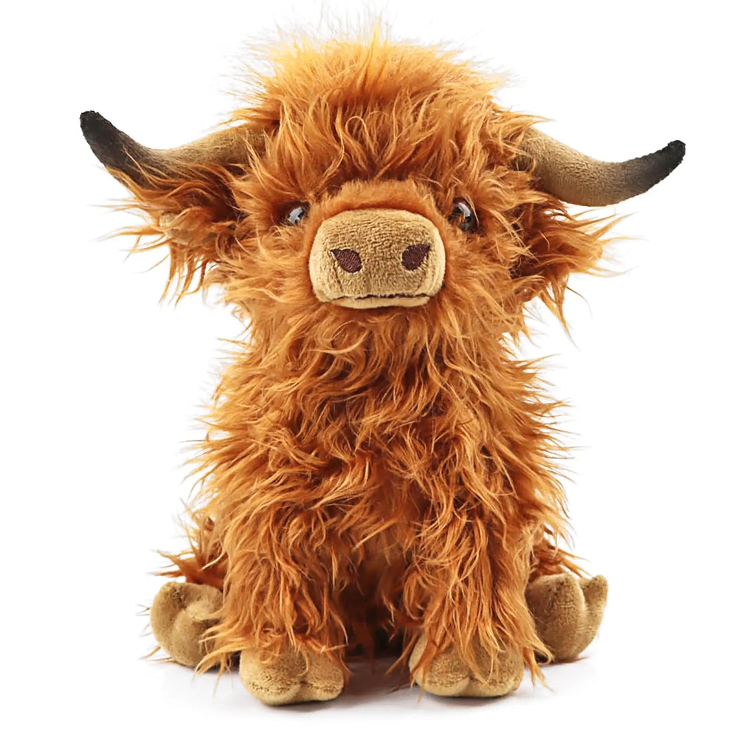 Highland Cow Plush Toy - 25cm Soft Stuffed Farm Animal for Kids