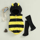 Baby Bee Romper Costume - Hooded Bumblebee Outfit with Long Socks