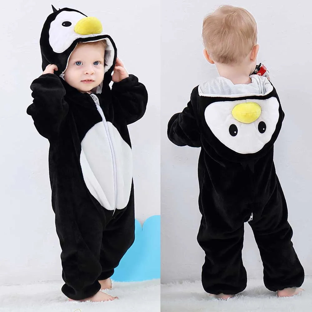 Kids Animal Onesie Pyjamas for Warm Winter Nights & Cozy Playtime