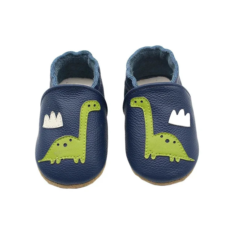 WildStep Leather Baby Moccasins | Animal Soft Sole First Walker Shoes 0-24M