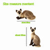 Cat Plush Toy - Soft Realistic Stuffed Cat for Kids & Nursery Decor