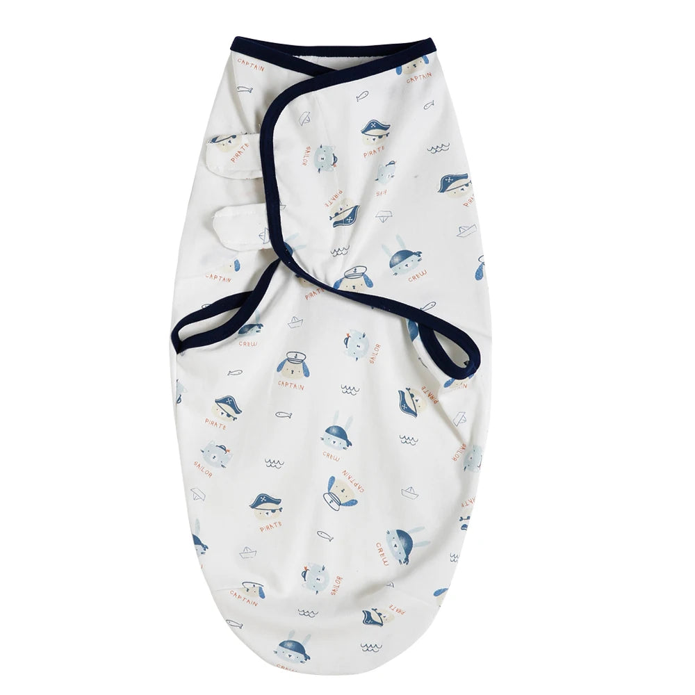 100% Cotton Newborn Swaddle Wrap for Calm, Cozy Sleep