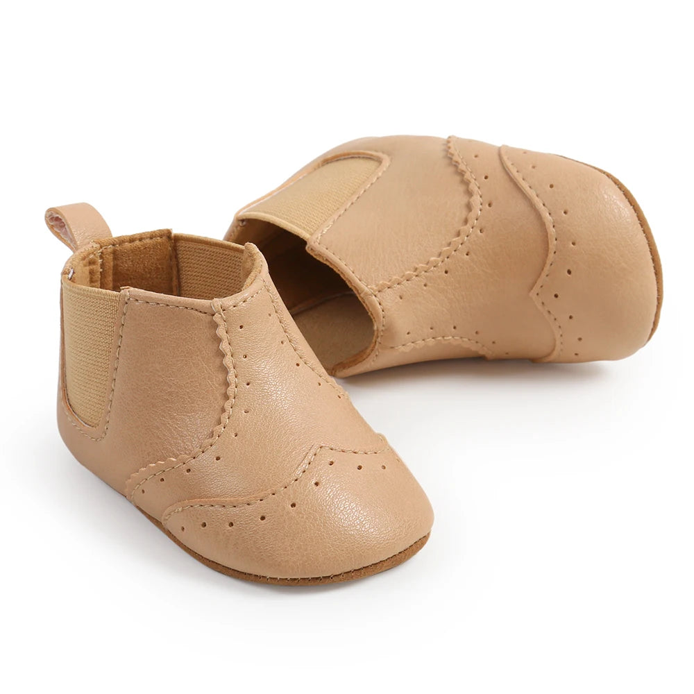 LittleStep Vintage Baby Booties | Warm Anti-Slip Soft Sole Infant Shoes 0-18M