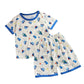Short Sleeve Kids Pyjama Set with Cute Cartoon Prints
