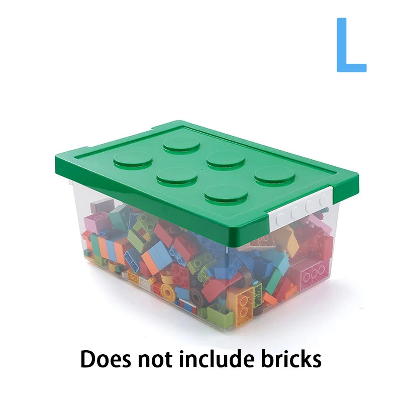 Colorful Stackable Building Block Storage Boxes