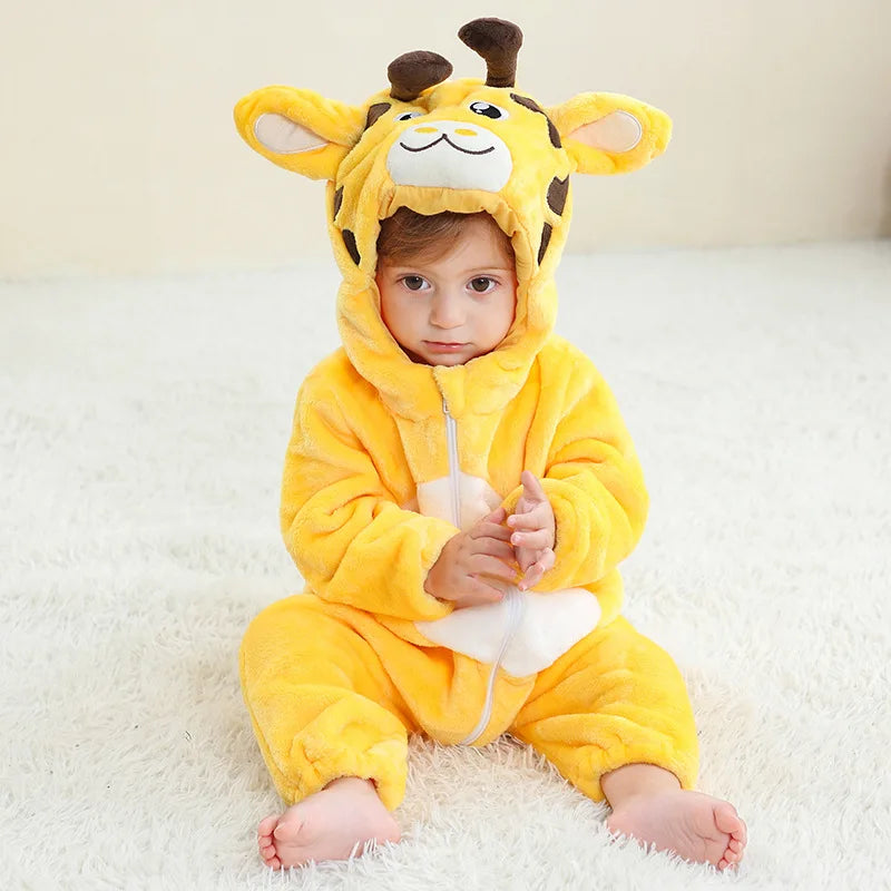 Kids Animal Onesie Pyjamas for Warm Winter Nights & Cozy Playtime