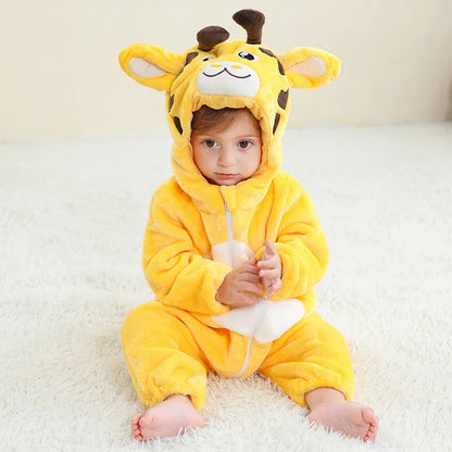 Kids Animal Onesie Pyjamas for Warm Winter Nights & Cozy Playtime