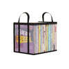 Clear Book Storage Box with Handles