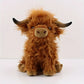 Highland Cow Plush Toy - 25cm Soft Stuffed Farm Animal for Kids