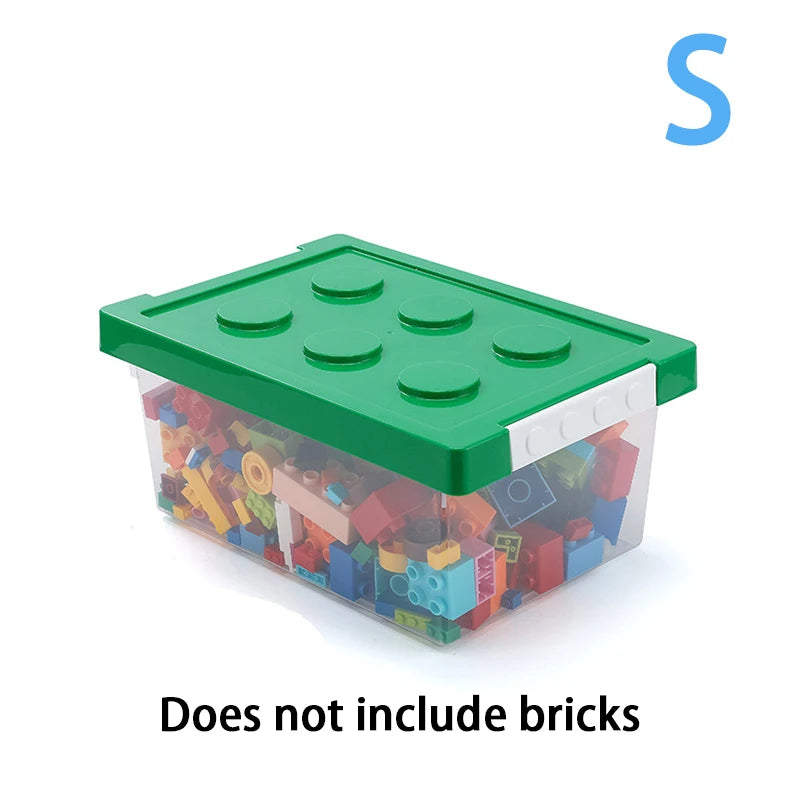 Colorful Stackable Building Block Storage Boxes