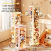 Transparent Plush Toy Storage Tower with Zipper Cover