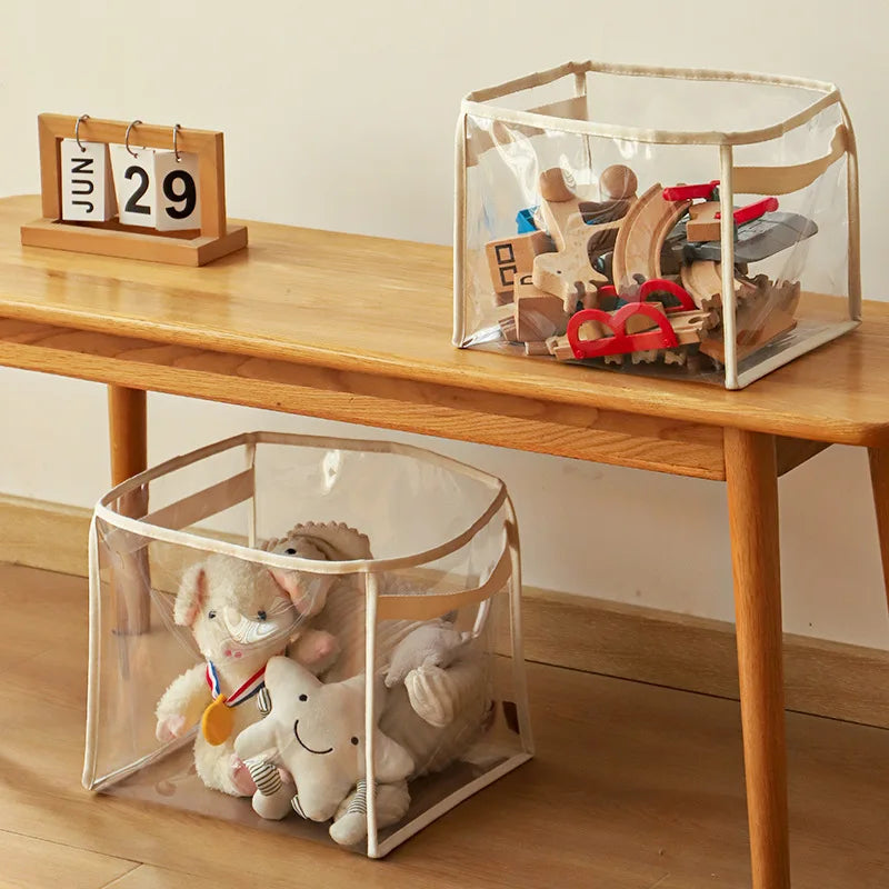 Transparent Toy Storage Box for Kids
