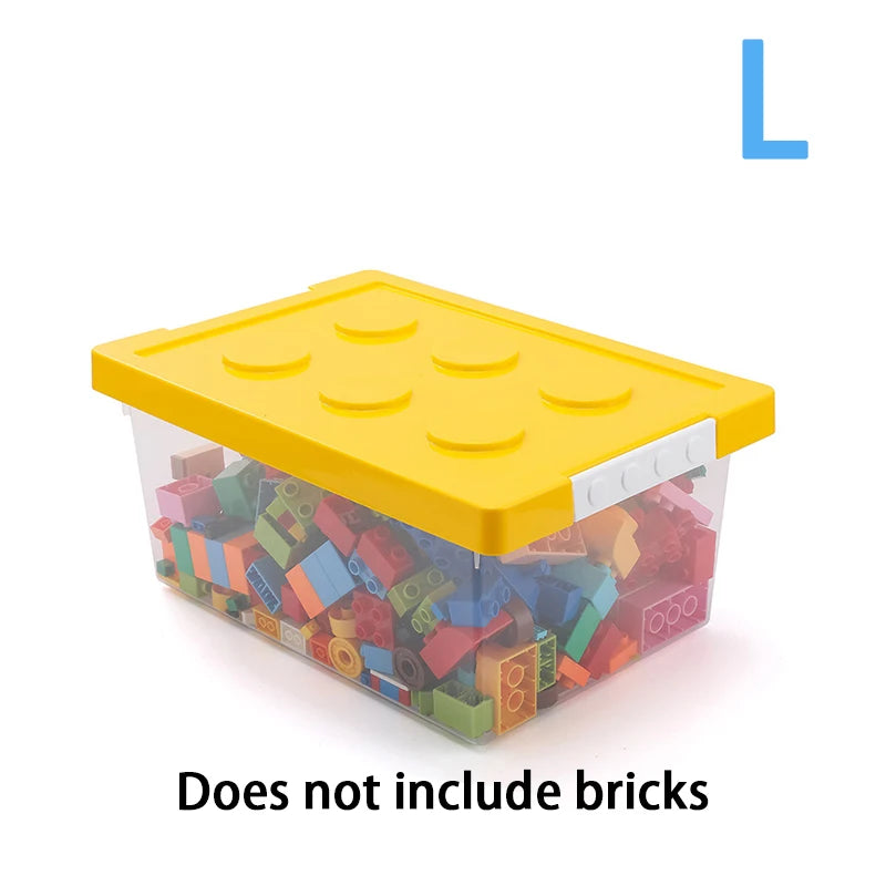 Colorful Stackable Building Block Storage Boxes