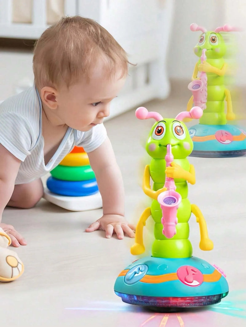 Dancing Caterpillar Saxophone Toy with Lights and Music