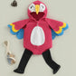 Baby Bird Costume Romper - Hooded Parrot Outfit with Wing Sleeves & Socks