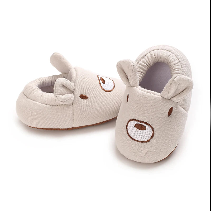 TinyPaws Animal Baby Crib Shoes | Soft Sole Non-Slip Newborn Booties 0-18M