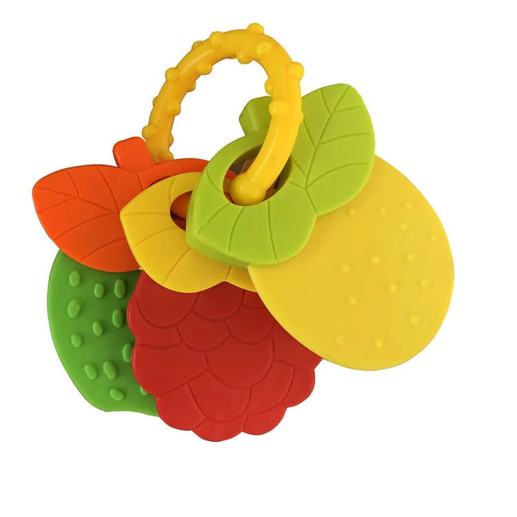 Fruit Silicone Baby Teether Toy Set