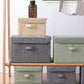 Fabric Organizer Bin with Lid for Home Storage