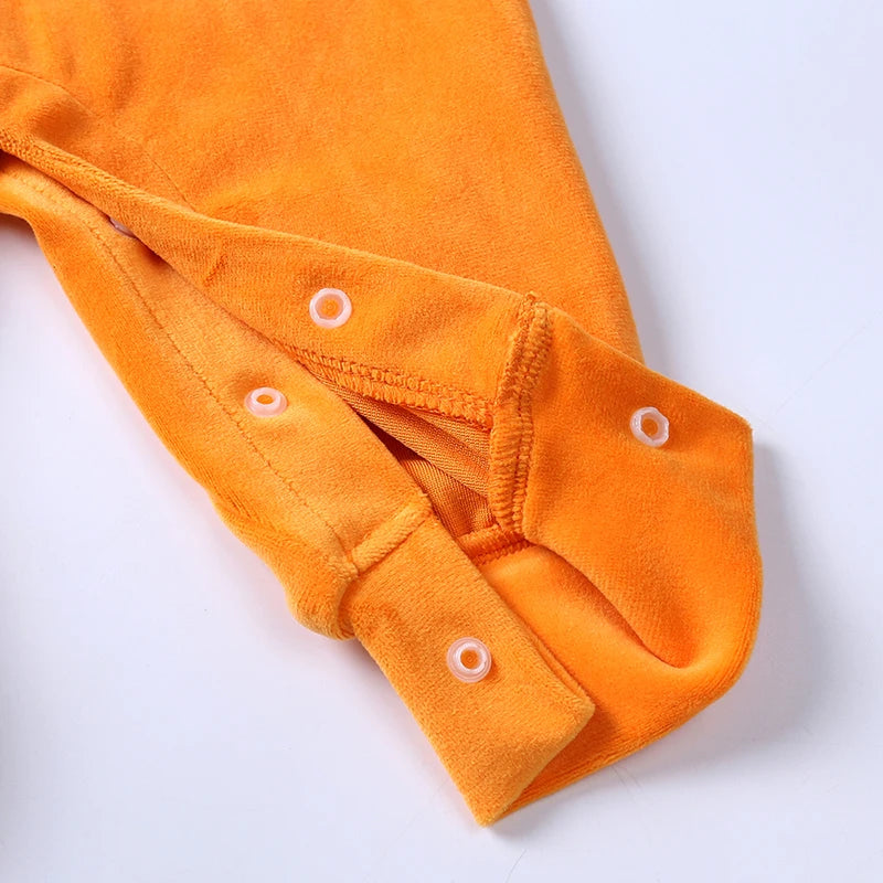 Baby Pumpkin Halloween Costume - Infant Pumpkin Romper Outfit & Dress-Up Set