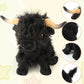Highland Cow Plush Toy - 25cm Soft Stuffed Farm Animal for Kids