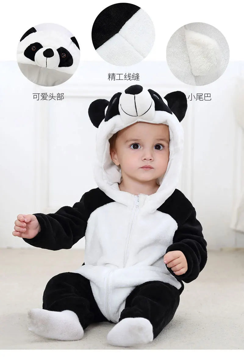 Kids Animal Onesie Pyjamas for Warm Winter Nights & Cozy Playtime